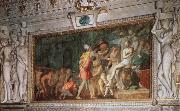 Francesco Primaticcio Detail of the Bedchamber of the Duchess d'Estampes oil painting